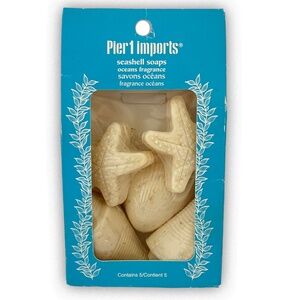 Pier 1 Imports Seashell Soaps Ocean Fragrance 5-Piece New Sealed New